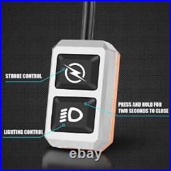 100W 10000LM LED Motorcycle Driving Auxiliary Spot Light Fog Lamp White+Amber