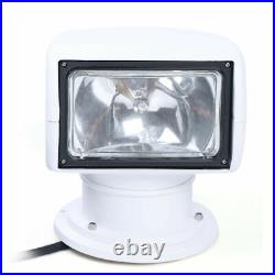 100W 12VDC 360° Marine Searchlight Remote Control Boat Truck Car Spot Light Lamp