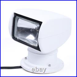 100W 12VDC 360° Marine Searchlight Remote Control Boat Truck Car Spot Light Lamp