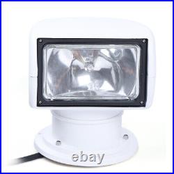 100W 12VDC 360° Marine Searchlight Remote Control Boat Truck Car Spot Light Lamp