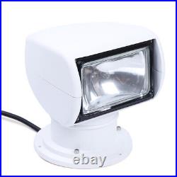 100W 12VDC 360° Marine Searchlight Remote Control Boat Truck Car Spot Light Lamp