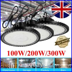 100W-300W UFO LED Hall Lighting Industrial Lamp High Bay Hall Spotlight Lamp UK