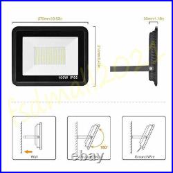 100W LED Floodlight Spot Light Warm White Flood Lights Home Garden Security Lamp