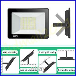 100W LED Floodlight Spot Light Warm White Flood Lights Home Garden Security Lamp