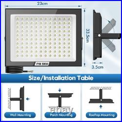 100-500W LED Floodlight Spot Light Watt Security Flood Light Outdoor Garden Lamp