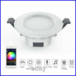 10PCS LED Ceiling Lights Smart Downlight RGB Bluetooth APP Control Spotlight