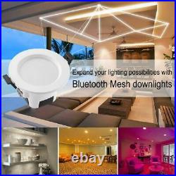 10PCS LED Ceiling Lights Smart Downlight RGB Bluetooth APP Control Spotlight