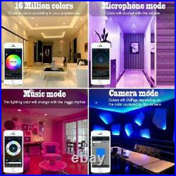 10PCS LED Ceiling Lights Smart Downlight RGB Bluetooth APP Control Spotlight