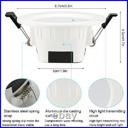 10PCS LED Ceiling Lights Smart Downlight RGB Bluetooth APP Control Spotlight