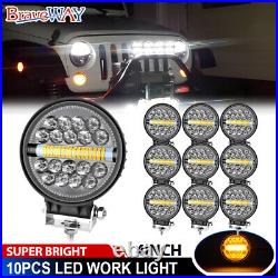 10PCS Led Work Lamp Spot Lights Bar 480w Offroad Truck Suv Car Atv Boat 4X4 12v