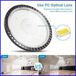 10Pcs UFO LED Hall Lighting 200W Industrial Lamp High Bay Hall Spotlight Lamp UK