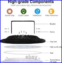 10X 100W UFO LED Indoor Lighting Indoor Spotlight Industrial Lamp Highbay Lamp