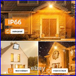 10X 300W LED Flood Light Outdoor Garden Lamp Yard Security Spotlight Warm White