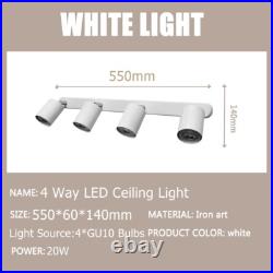 10X 4 Way Ceiling Spot Light Fitting LED GU10 Adjustable Kitchen Spotlight Lamp