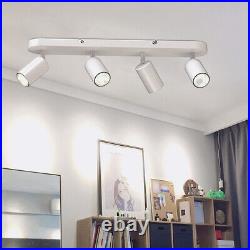10X 4 Way Ceiling Spot Light Fitting LED GU10 Adjustable Kitchen Spotlight Lamp