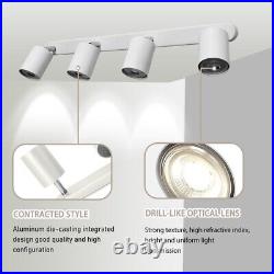 10X 4 Way Ceiling Spot Light Fitting LED GU10 Adjustable Kitchen Spotlight Lamp
