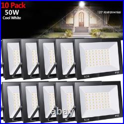 10X 50W LED Floodlight Spot Light Security Flood Lights Outdoor Garden Wall Lamp