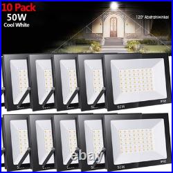 10X 50W LED Floodlight Spot Light Security Flood Lights Outdoor Garden Wall Lamp
