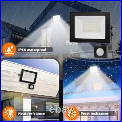 10-100W PIR LED Floodlight Spot Light Security Flood Light Outdoor Garden Lamps