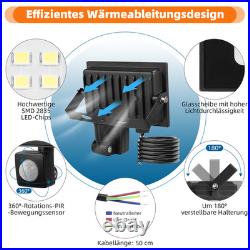 10-100W PIR LED Floodlight Spot Light Security Flood Lights Outdoor Garden Lamp