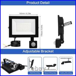 10-100Watt LED Floodlight Spot Light Security PIR Motion Outdoor Wall Lamp IP66