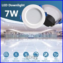 10-40 Pack 7W Dimmable Downlight LED Recessed Ceiling Light Panel Spotlight Lamp