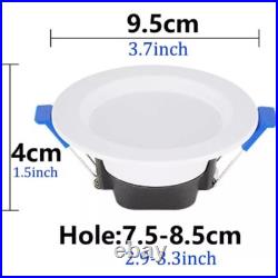 10-40 Pack 7W Dimmable Downlight LED Recessed Ceiling Light Panel Spotlight Lamp