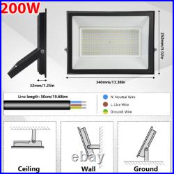 10-500W Watt LED Floodlight Spot Light Security Flood Lights Outdoor Garden Lamp