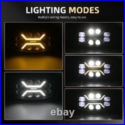 10 FULL LED SPOT LIGHT SPOT LAMP WHITE AMBER DRL 12V 24V Jumbo Oval TRUCK VAN