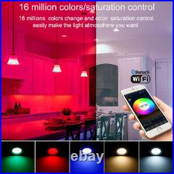 10 Pack WIFI/Bluetooth APP Controlling Downlight RGB/WWithCW LED Ceiling Spot Lamp