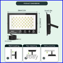 10x150W LED Floodlight Spot Light Watt Security Flood Lights Outdoor Garden Lamp