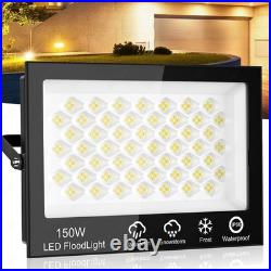 10x150W LED Floodlight Spot Light Watt Security Flood Lights Outdoor Garden Lamp