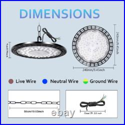 10x LED UFO High Bay Light Industrial Lamp Workshop IP65 Spotlight Warehouse