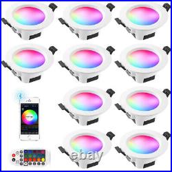 10x Smart 9W Dimmer LED Ceiling Light Recessed Down Lights Round Spot Lamp Home