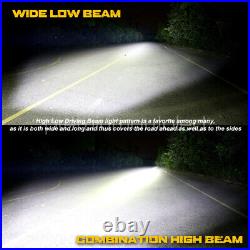 12V-24V 7/9'' Round LED Fog Spot Lamp Driving Park Light Position function DRL