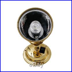 12V/24V RV Interior Reading Wall Light Spotlight Bed Lamp Swivel Brass