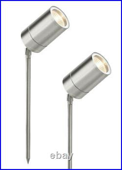 12V Stainless Steel Outdoor Garden Spike Spot Light Adjustable IP54 Low Voltage