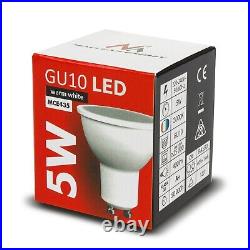 13x GU10 Single Downlight Light Fixture + 13x GU10 LED Bulbs 5W Warm White SET