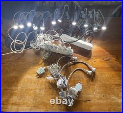14 x IKEA JANSJO LED SILVER Clamp Spotlight Lamps Flexible Clip Lighting