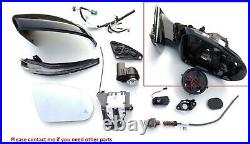 16-20 OEM MERCEDES E W213 MIRROR BASE right / BLACK / high gloss / camera