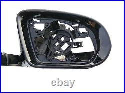 16-20 OEM MERCEDES E W213 MIRROR BASE right / BLACK / high gloss / camera