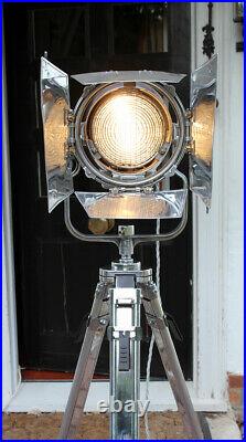 1940's MOLE RICHARDSON SUPER PUP FILM MOVIE LIGHT LAMP TRIPOD STAND BARNDOORS