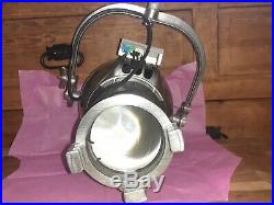 1950s Vintage Strand Electric Theatre Spot Light in Polished Aluminium