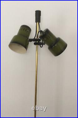 1970's Retro Mid Century Floor Standing Spotlight Lamp Double Switch Two Tone
