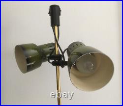 1970's Retro Mid Century Floor Standing Spotlight Lamp Double Switch Two Tone