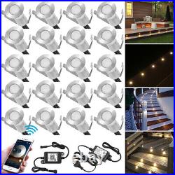 19mm LED Deck Garden Step Kitchen Patio Lights Spot Lamp WIFI Controller IP67