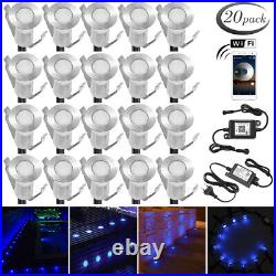 19mm LED Deck Garden Step Kitchen Patio Lights Spot Lamp WIFI Controller IP67
