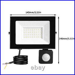 1-10PCS PIR LED Floodlight Spot Light Security Flood Lights Outdoor Garden Lamp