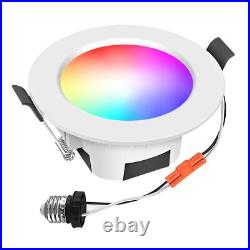 1-10PCS WIFI Downlight Recessed Ceiling light LED Dimmable Spot light IP44 White 1-10PCS WIFI Downlight Recessed Ceiling light LED Dimmable Spot light IP44 White