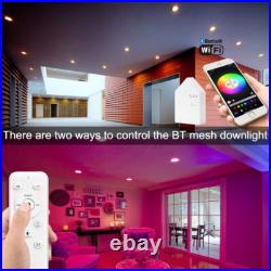 1-10PCS WIFI Downlight Recessed Ceiling light LED Dimmable Spot light IP44 White